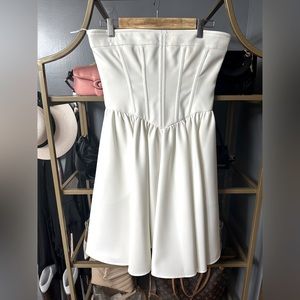 Philosophy Di lorenzo serafini- luxury off-white dress.